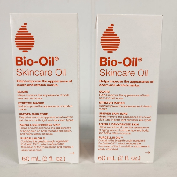 2 Pack New Bio-Oil Skincare Oil Body Moisturizer Scar & Stretch Marks 2 oz. Each - Picture 1 of 1